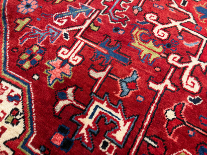 Hand-Knotted Persian Heriz Rug - 7’9”x9’6”