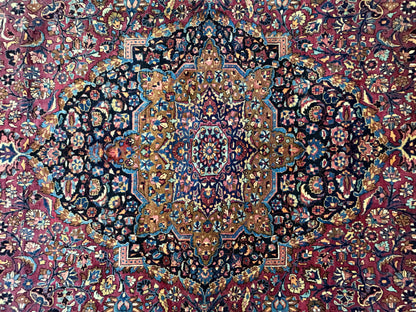 Hand-Knotted Persian Mashad Rug - 11’6”x17’7”