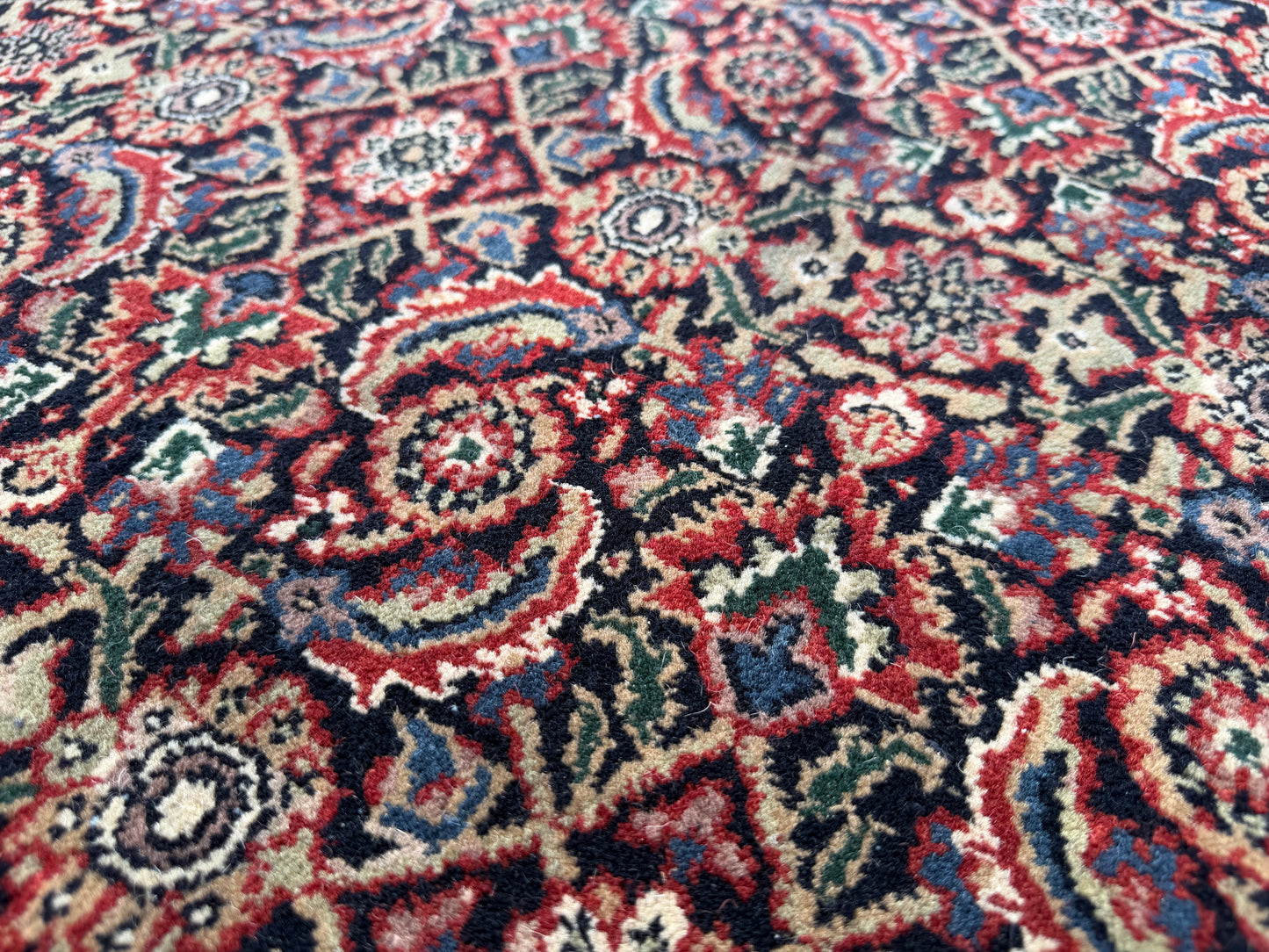 Hand-Knotted Persian Herati Rug - 11’9”x14’5”