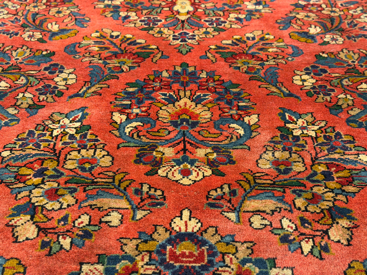 Hand-Knotted Persian Sarouk Rug - 5’9”x8’2”