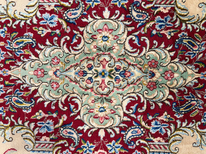10’2”x13’9” Hand-Knotted Persian Kerman Signed Area Rug