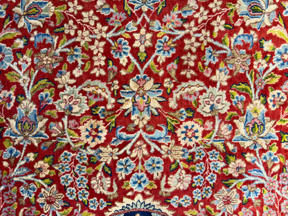 Antique Hand-Knotted Persian Kerman Rug - 9’11”x13’4”
