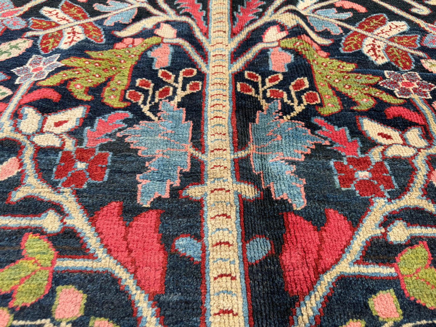 Hand-Knotted Antique Persian Heriz Rug - 12’6”x22’6”