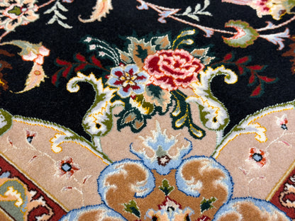 Hand-Knotted 60 Raj Persian Tabriz Rug - 6'9"x10'5"