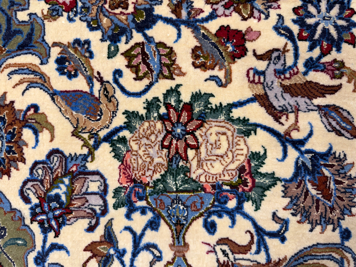 Hand-Knotted Persian Isfahan Rug - Signed Khaksar - 3’8”x5’4”