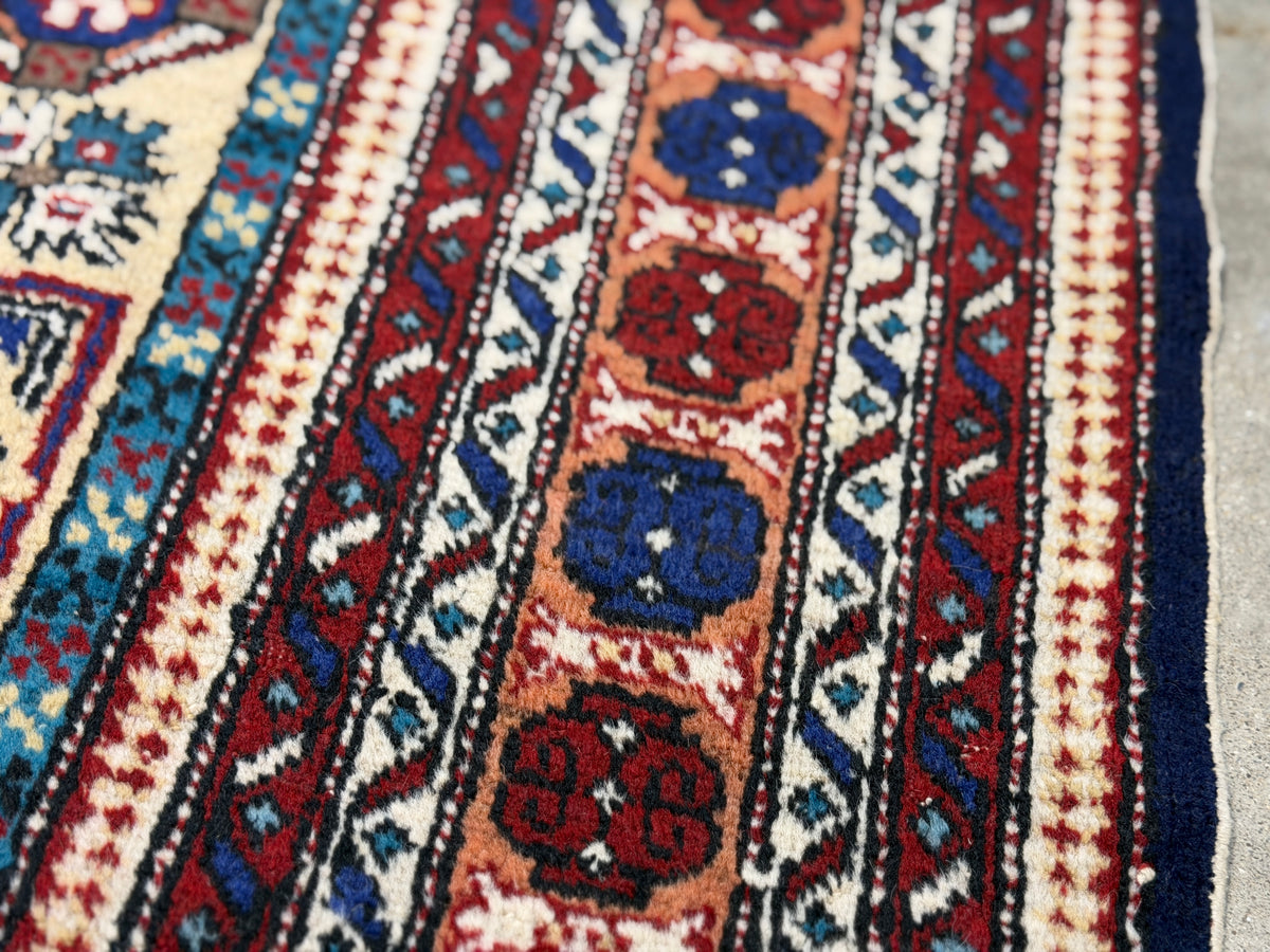 Hand-Knotted Persian Ardabil Rug - 4’2”x7’