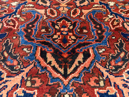 9’1”x11’9” Hand-Knotted Persian Heriz Area Rug
