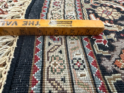 8’ Diameter Hand-Knotted Wool Indian Round Mahi Oriental Rug - 8x8 Handmade Carpet