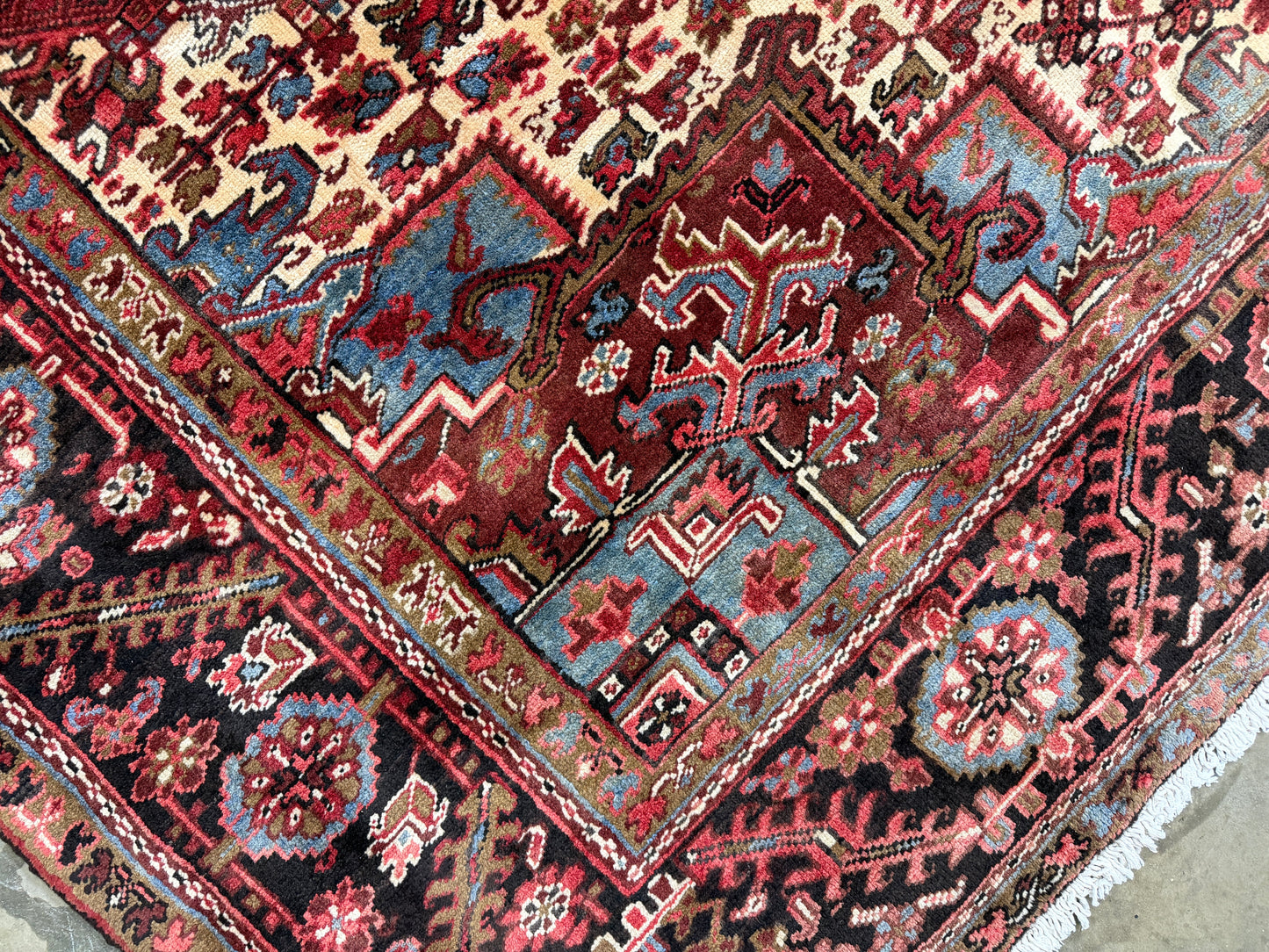 Hand-Knotted Persian Heriz Rug - 10’3”x13’3”
