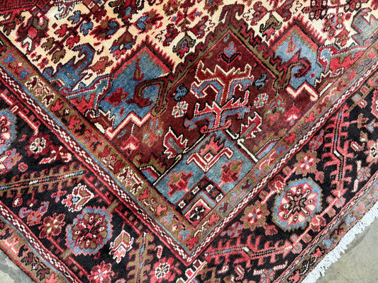 Hand-Knotted Persian Heriz Rug - 10’3”x13’3”