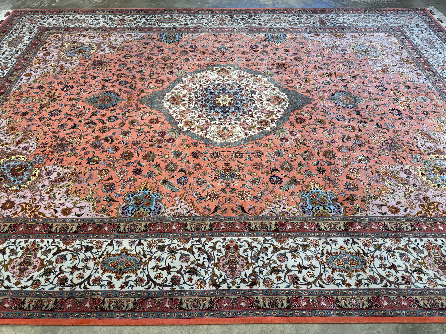 9’7”x14’ Hand-Knotted 70 Raj Persian Tabriz Rug - Signed Beirami