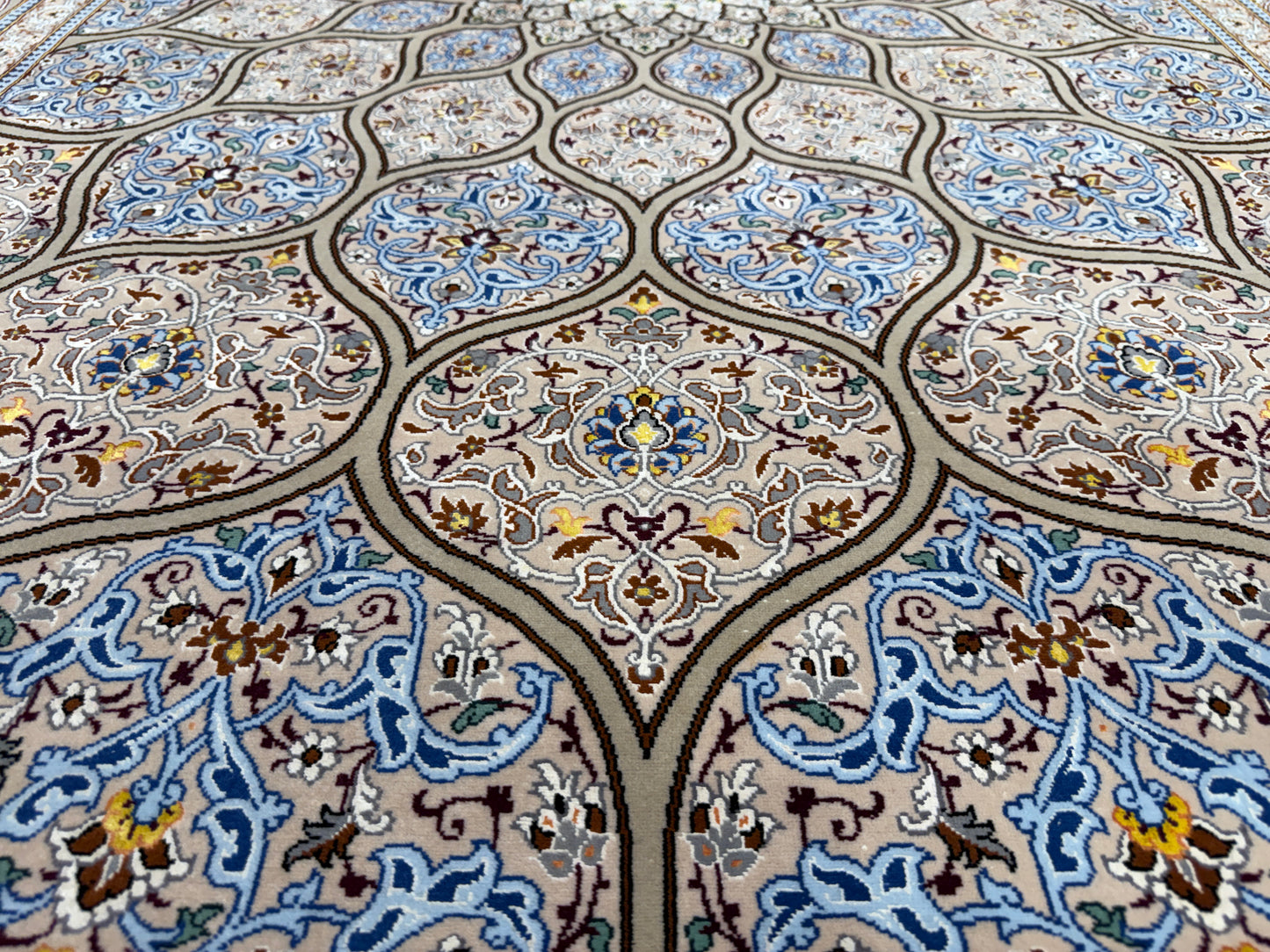 Hand-Knotted Persian Isfahan Rug - Signed Mortazavi - 5’x7’9”