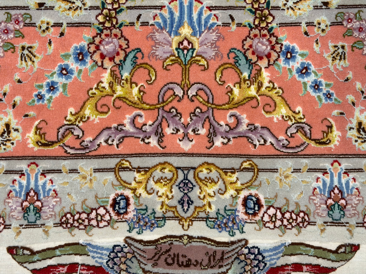Hand-Knotted 70 Raj Persian Tabriz Rug - 6'8"x10'3"