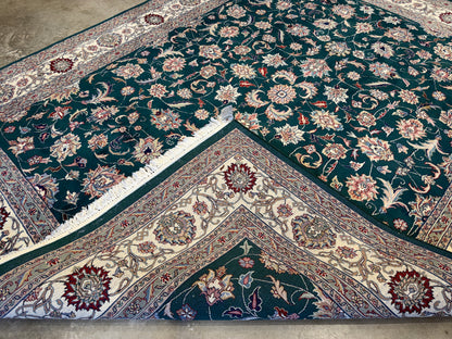 8’x10’ Hand-Knotted IndoKashan Oriental Area rug