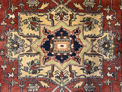 Hand-Knotted IndoSerapi Rug - 5’2”x7’9”