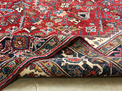 Hand-Knotted Persian Heriz Rug - 10’6”x16’6”