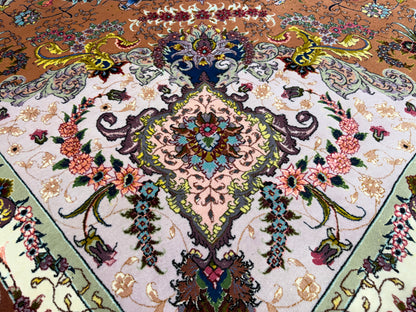 Hand-Knotted 60 Raj Persian Tabriz Rug - Signed Alizadeh - 9’7”x13’4”