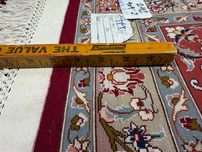 Hand-Knotted 80 Raj Persian Tabriz Rug - Signed - 9’9”x13’6”
