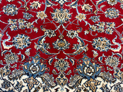 Hand-Knotted Persian Nain Rug - Signed Habibian - 9’6”x12’9”