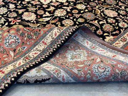 Hand-Knotted 60 Raj Persian Tabriz Rug - 10’x12’9”