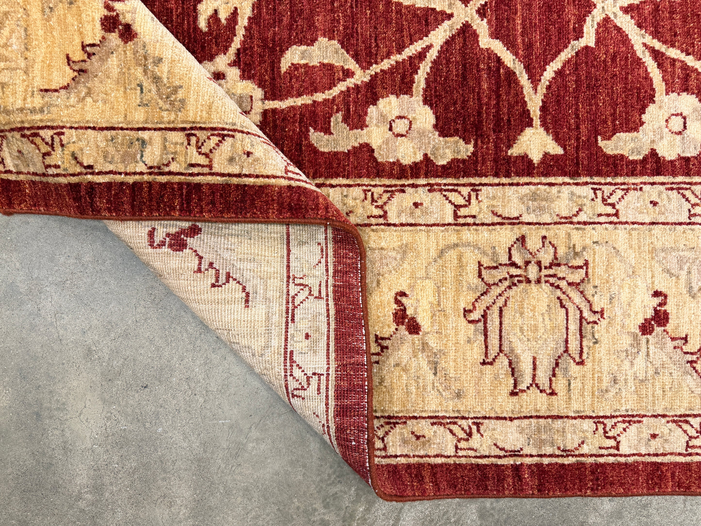 Hand-Knotted Peshawar Rug - 8’x10’