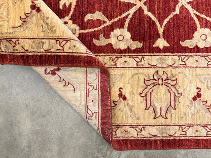 Hand-Knotted Peshawar Rug - 8’x10’