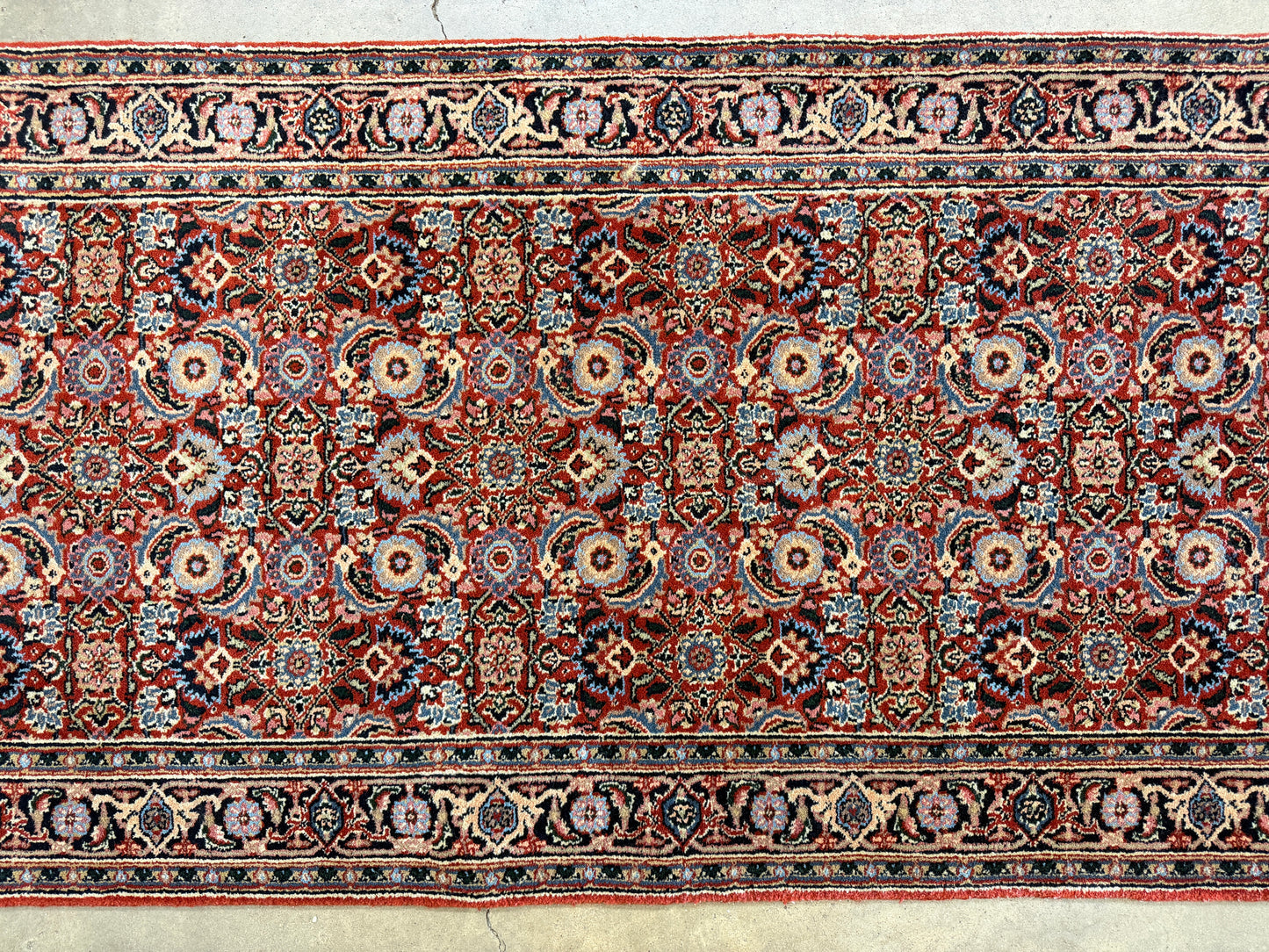 Hand-Knotted Herati Runner - 2’7”x19’6”
