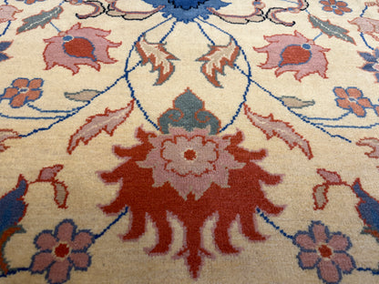 7’10”x10’2” Hand-Knotted Wool Tabriz Romanian Area Rug