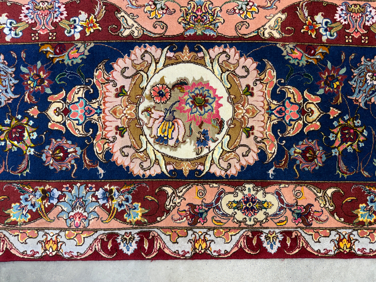 Hand-Knotted 70 Raj Persian Tabriz Rugs - Signed Gharabaghi - 9’10”x13’2”