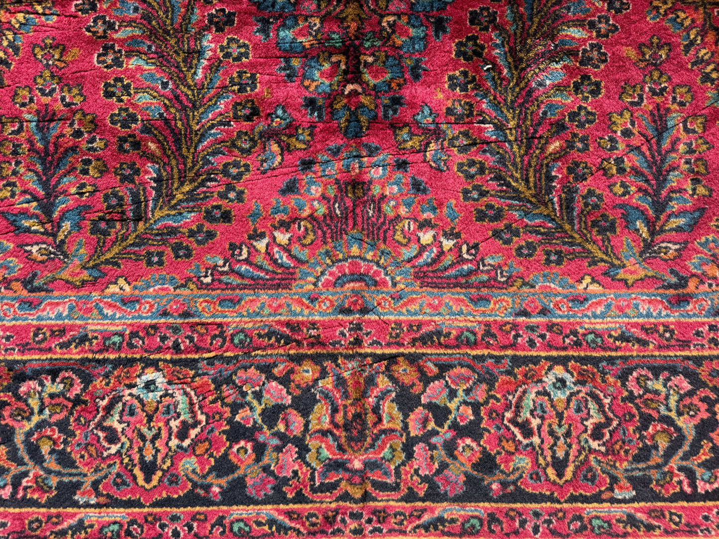 Hand-Knotted Persian Karastan Sarouk Rug - 9’x18’