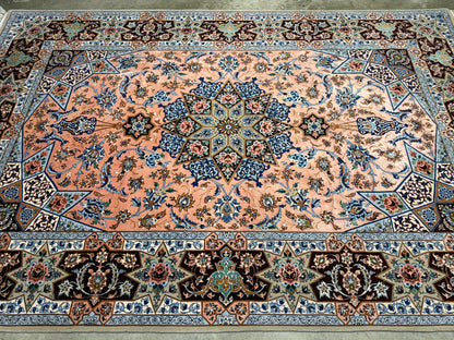 Hand-Knotted Persian Isfahan Rug - Signed Asachi - 5’x7’8”