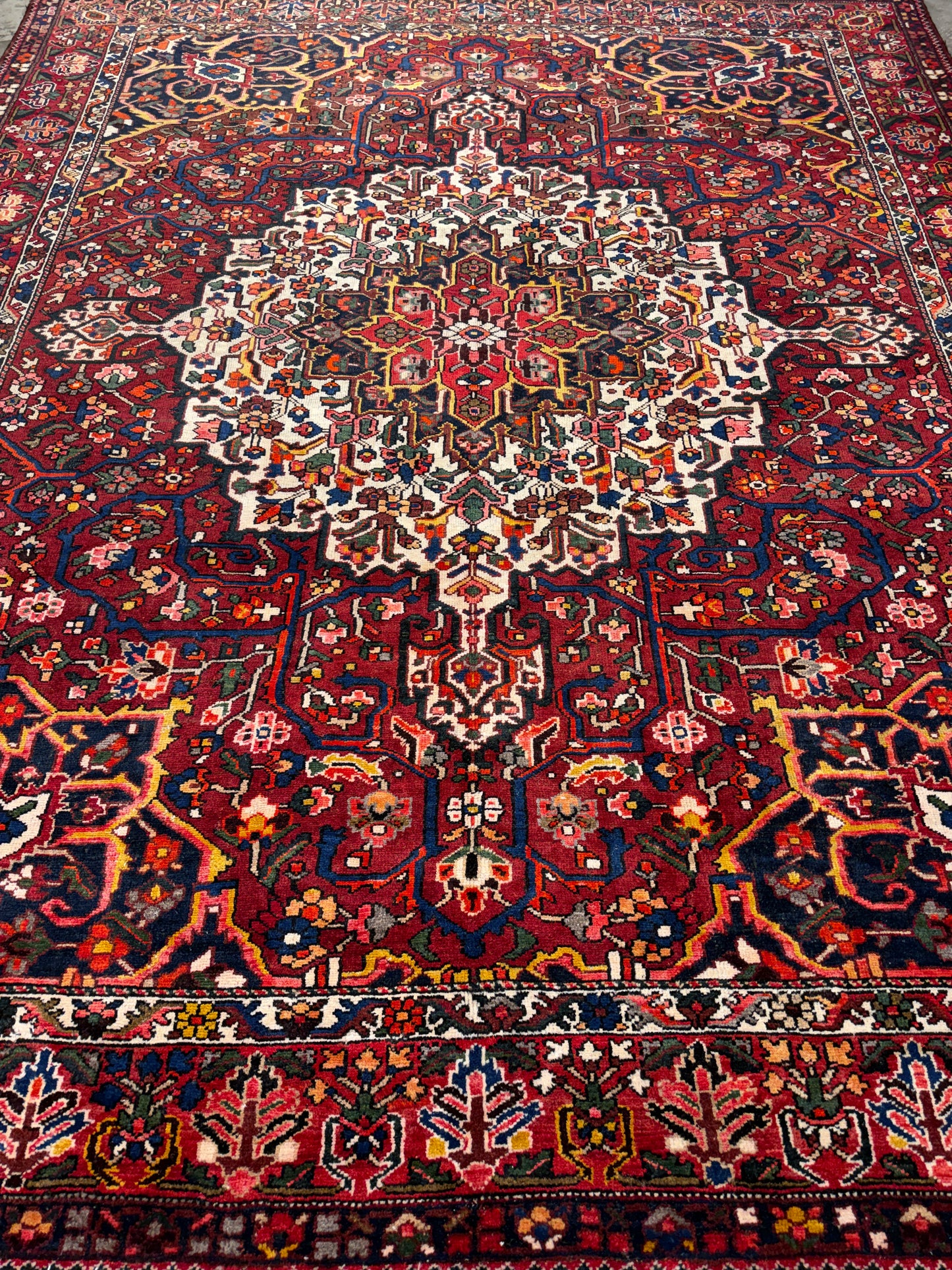 9’10”x12’4” Hand-Knotted Persian Bakhtiari Area Rug