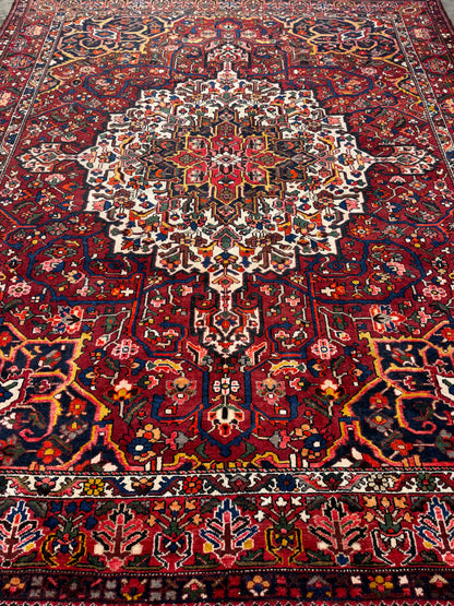 9’10”x12’4” Hand-Knotted Persian Bakhtiari Area Rug