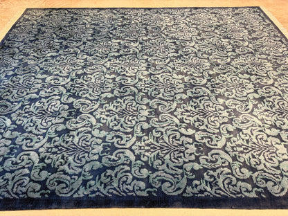 7’11”x9’9” Hand-Knotted Wool Contemporary Area Rug