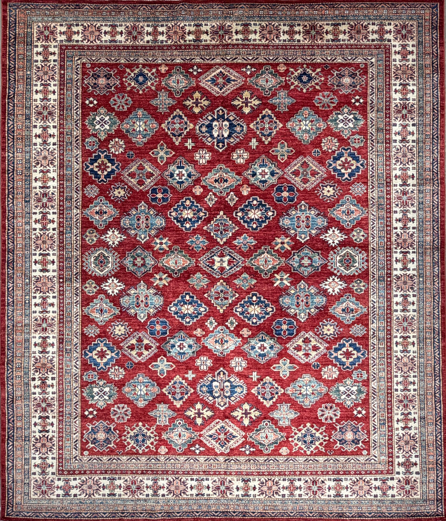 Hand-Knotted Kazak Rug - 8’x9’6”