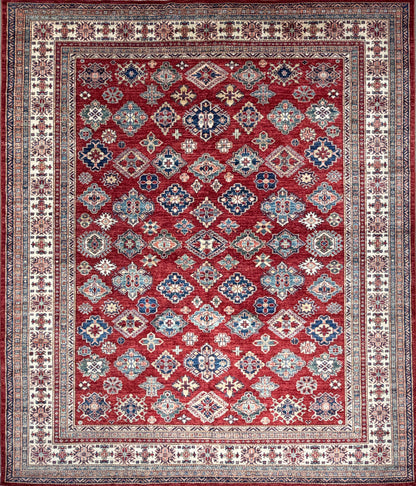 Hand-Knotted Kazak Rug - 8’x9’6”