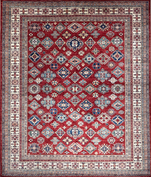 Hand-Knotted Kazak Rug - 8’x9’6”
