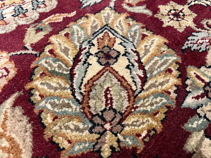 9’ Diameter Hand-Knotted Wool Indian Round Oriental Rug - 9x9 Handmade Carpet