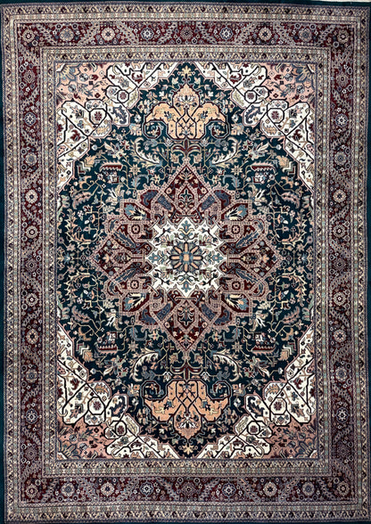 9’9”x13’10” Hand-Knotted Wool IndoHeriz Area Rug