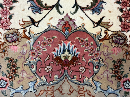 10’x12’9” Fine Hand-Knotted Persian Tabriz Area Rug