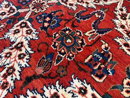 10’5”x14’ Hand-Knotted Persian Bakhtiari Saman Area Rug
