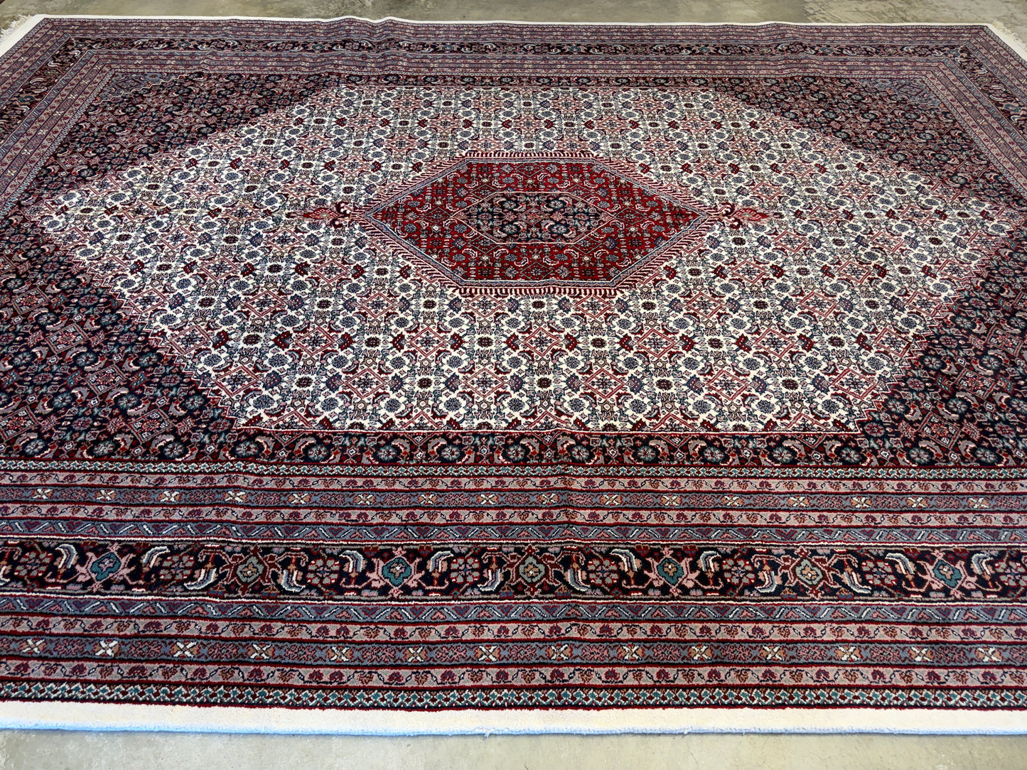 9’10”x14’ Hand-Knotted IndoBidjar Area Rug