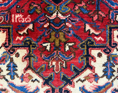 Hand-Knotted Persian Heriz Rug - 3’4”x4’6”