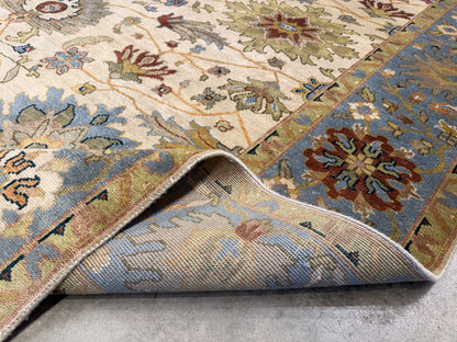 8’x9’10” Hand-Knotted Wool IndoMahal Area Rug