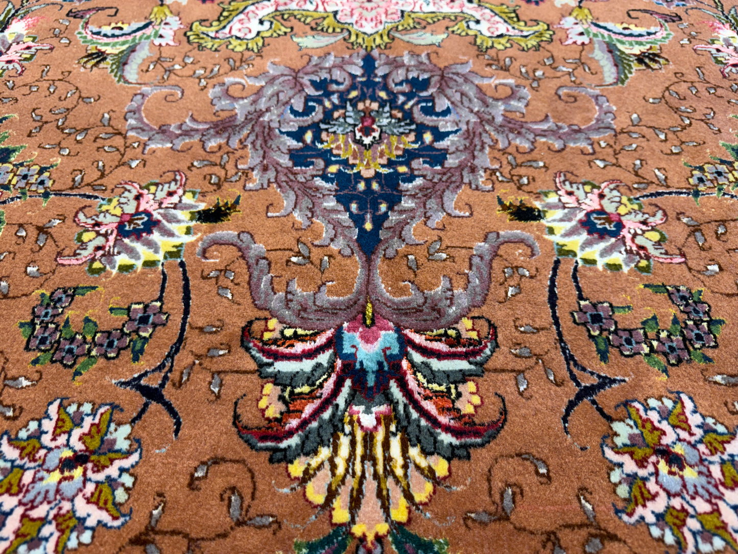 Hand-Knotted 60 Raj Persian Tabriz Rug - Signed Alizadeh - 9’7”x13’4”