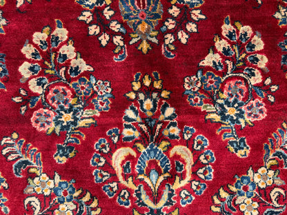 Hand-Knotted Persian Sarouk Rug - 10’1”x19’11”
