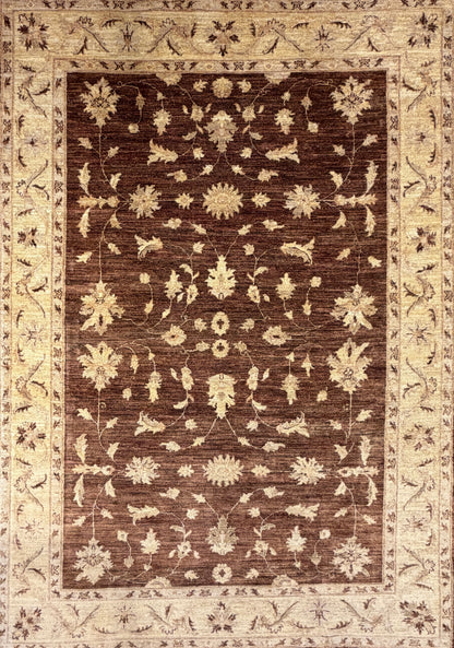 Hand-Knotted Pishawar Rug - 6'7"x9'5"