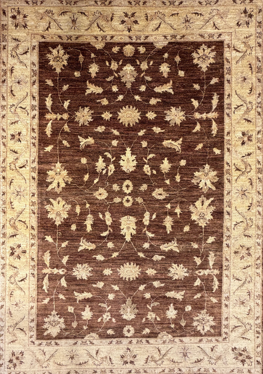 Hand-Knotted Pishawar Rug - 6'7"x9'5"