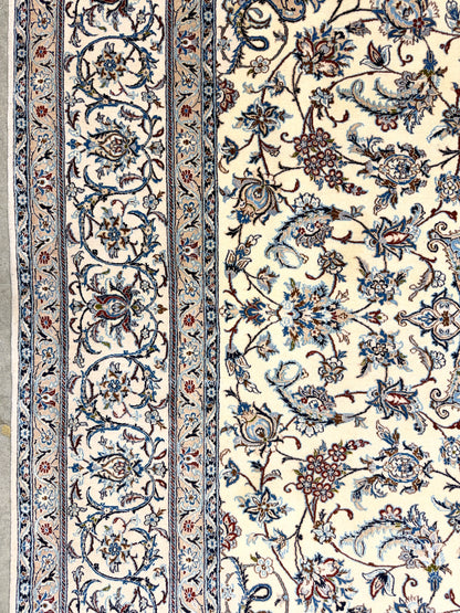Hand-Knotted 4 La Persian Nain Rug - 6'9"x10'7"