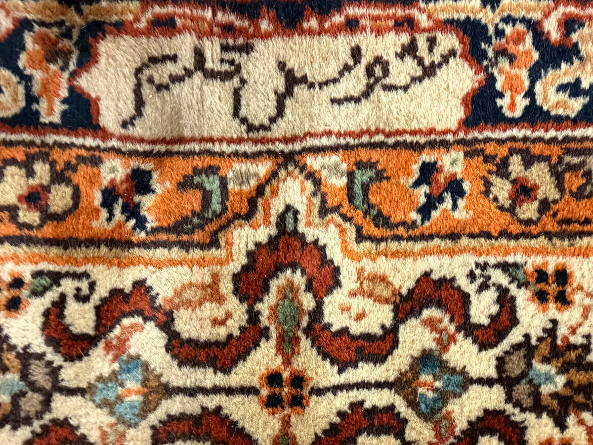 Hand-Knotted Persian Tabriz Rug- Signed - 7’10”x9’10”